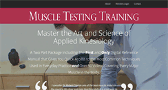 Desktop Screenshot of muscletestingtraining.com