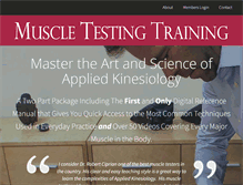 Tablet Screenshot of muscletestingtraining.com
